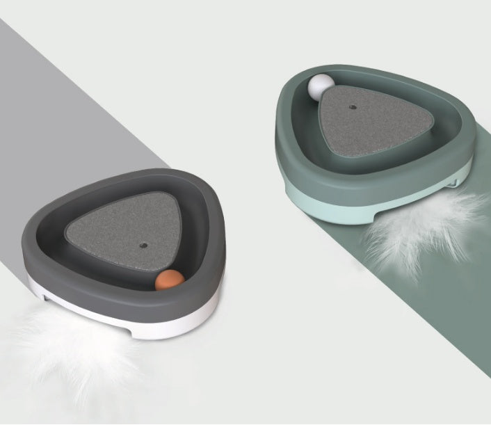 The Ultimate Playtime: Smart Electric Cat Triangle Turntable Toy